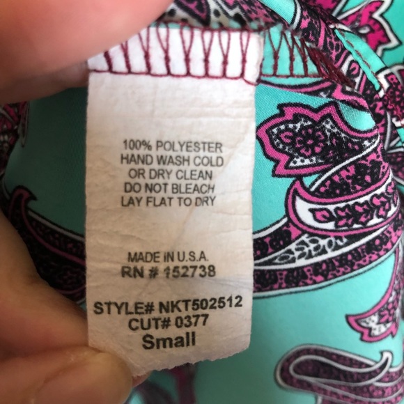 Newbury Kustom Womens Size Small Turquoise Pink - Picture 6 of 7